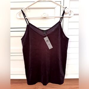 camisole velvet in purple blue